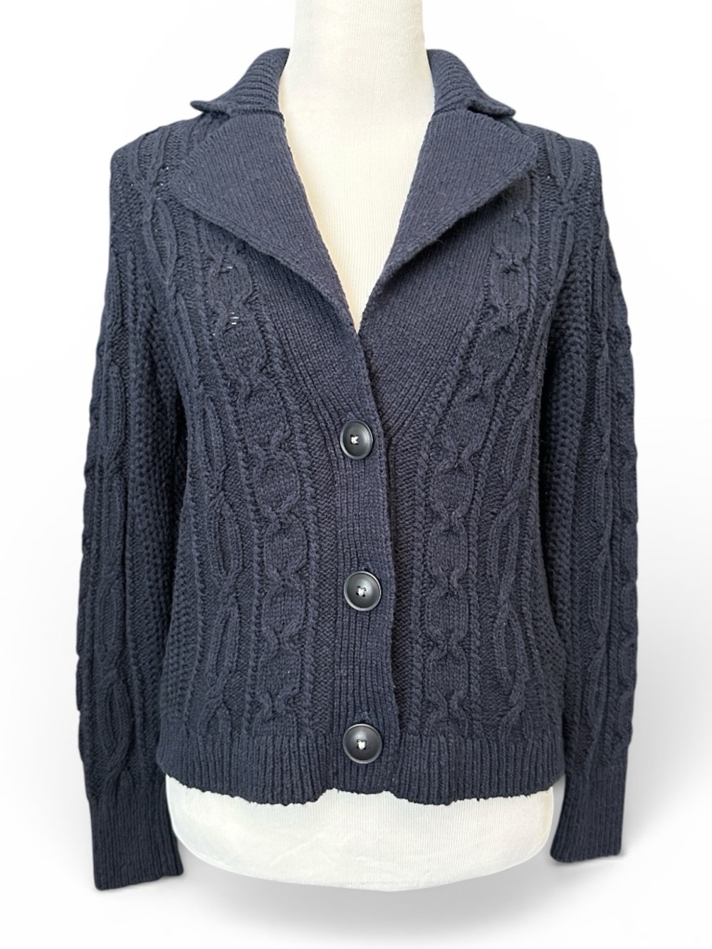 by Anthropologie Anchors Away! Cable-Knit Cardigan - Picture 2 of 5